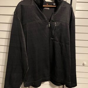 Van Heusen Black Quarter-Zip Bomber Jacket